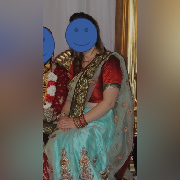 Traditional women’s saree sari dress grad wedding salwar kameez lehenga - Picture 3 of 12